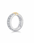 X-Factor Single Cross Pave Band (Side) - Eclat by Oui