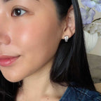 Encrusted Moissanite Huggies WG (TryOn) - Éclat by Oui
