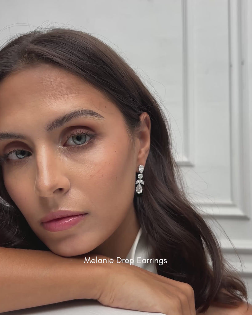 Melanie Drop Earrings (Video) - Éclat by Oui