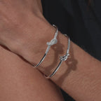 KNOT Alone® Pave Bangle WG (Model) - Eclat by Oui