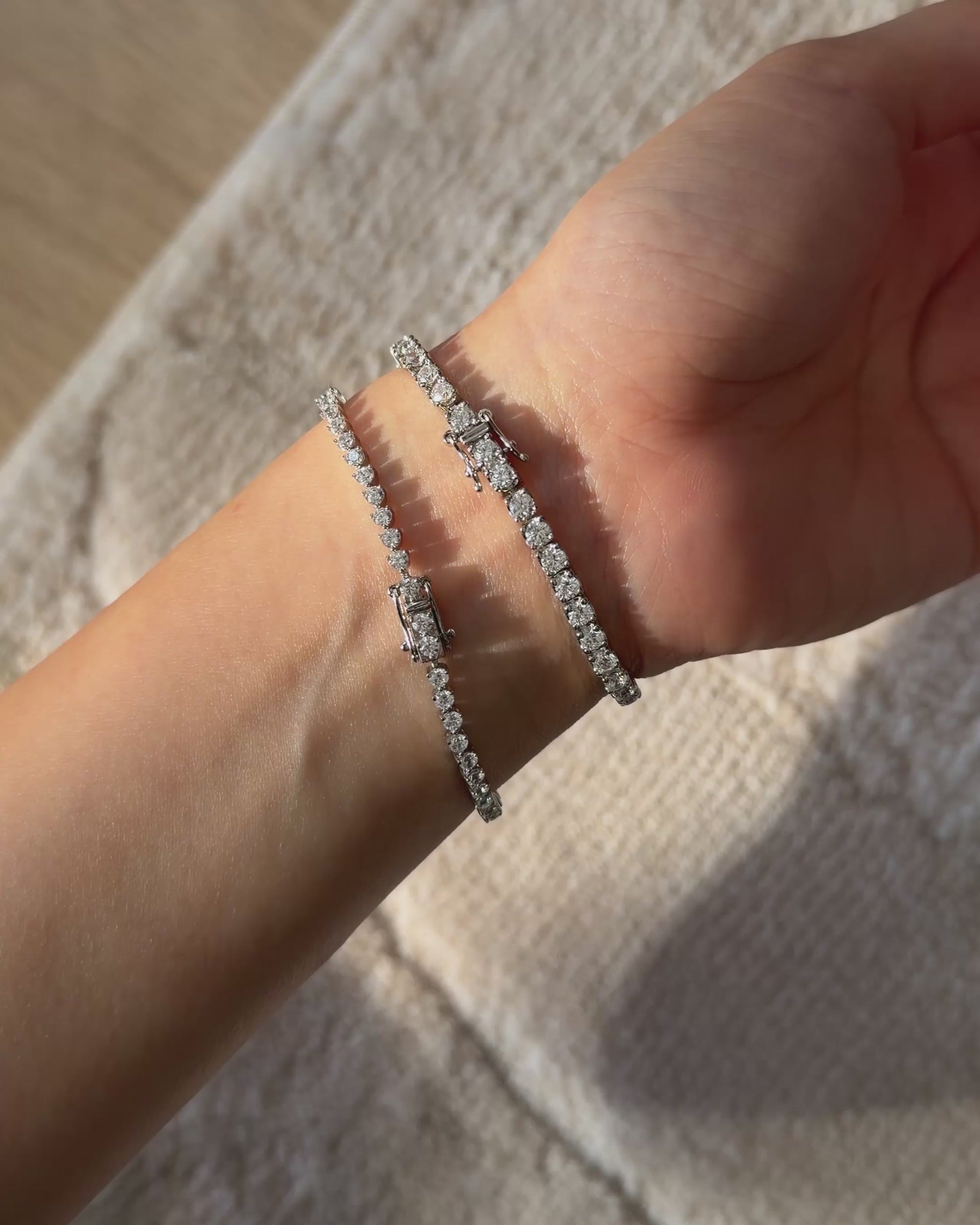 0.05CT Éclat Classic & Kate Tennis Bracelet Clasp (Video) - Éclat by Oui