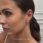 Cluster Marquise Ear Studs (Video) - Éclat by Oui