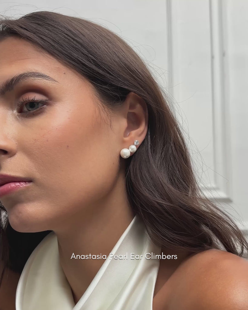 Anastasia Pearl Ear Climbers (Video) - Éclat by Oui