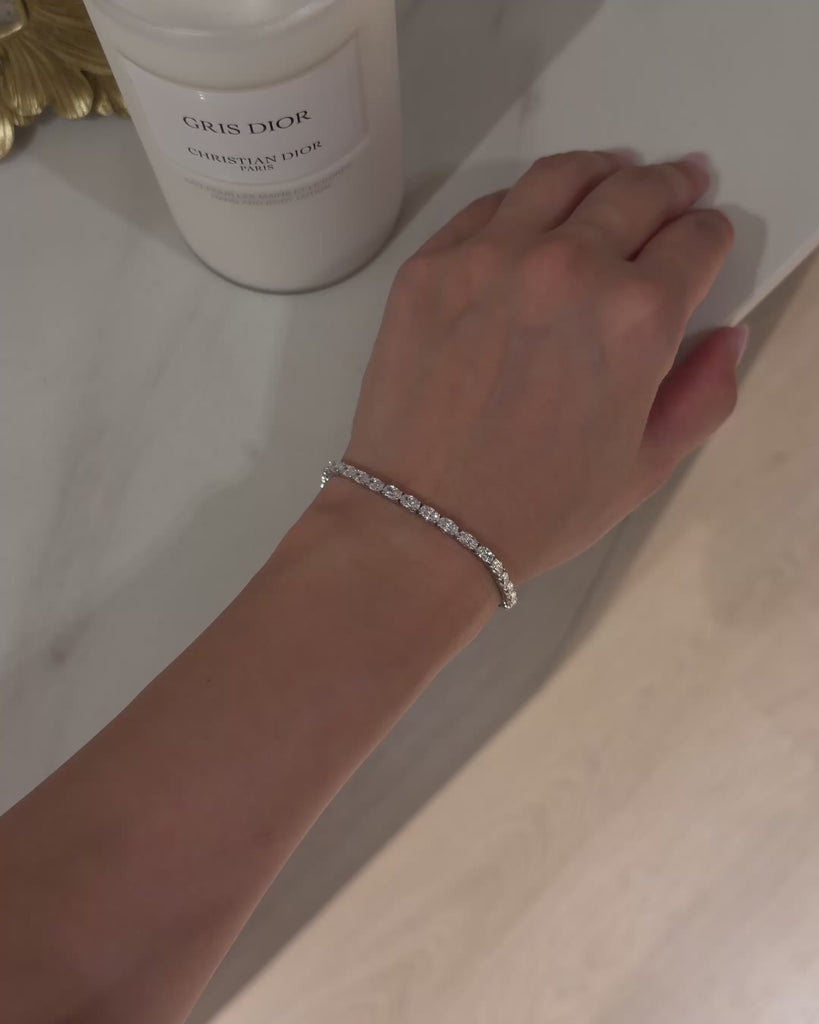 0.3CT Oval Tennis Bracelet (Video) - Éclat by Oui