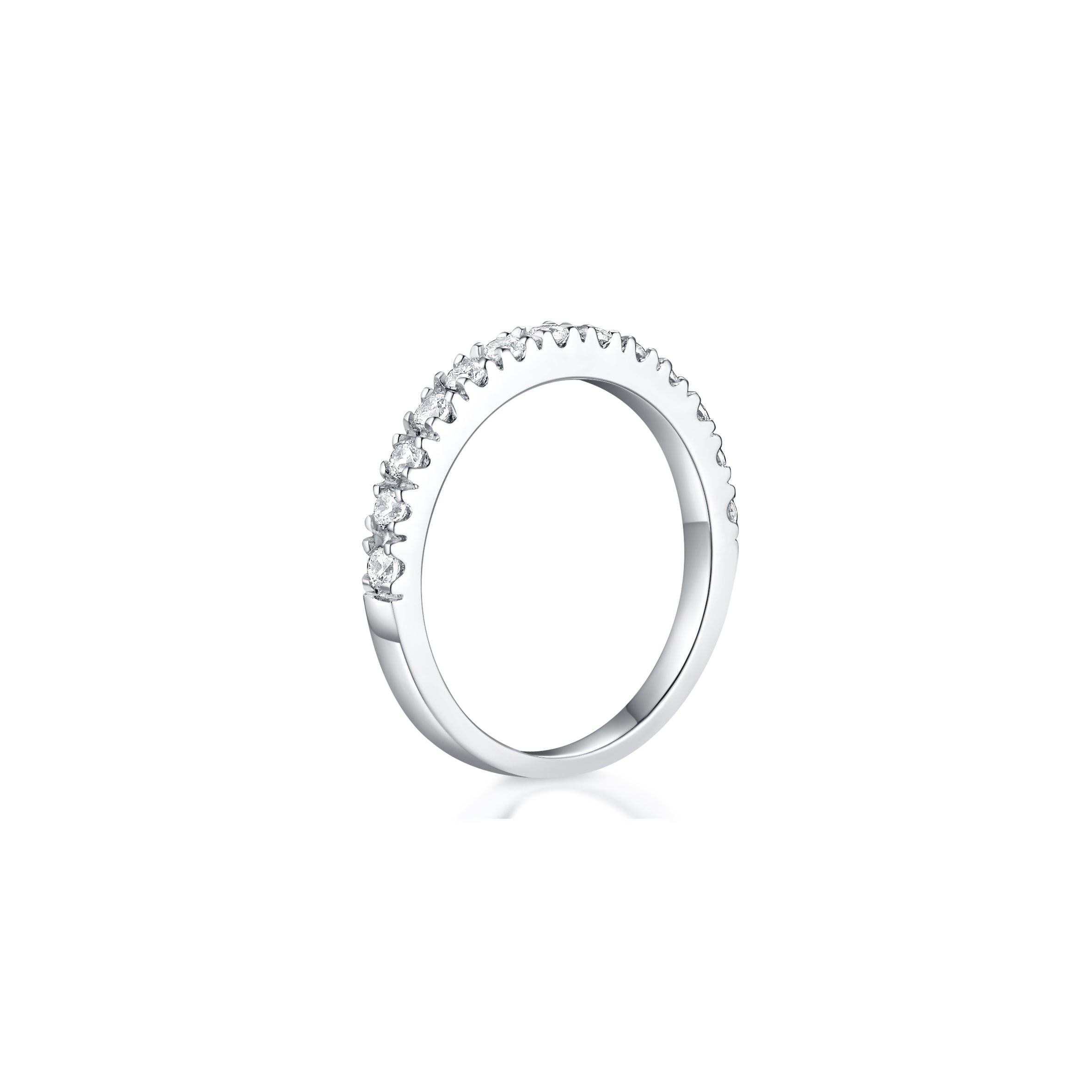 Giselle Half Eternity Wedding Ring Side - Eclat by Oui