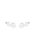 Pearl Ear Studs 2 Pearls - Tricia Capsule Collection - Eclat by Oui