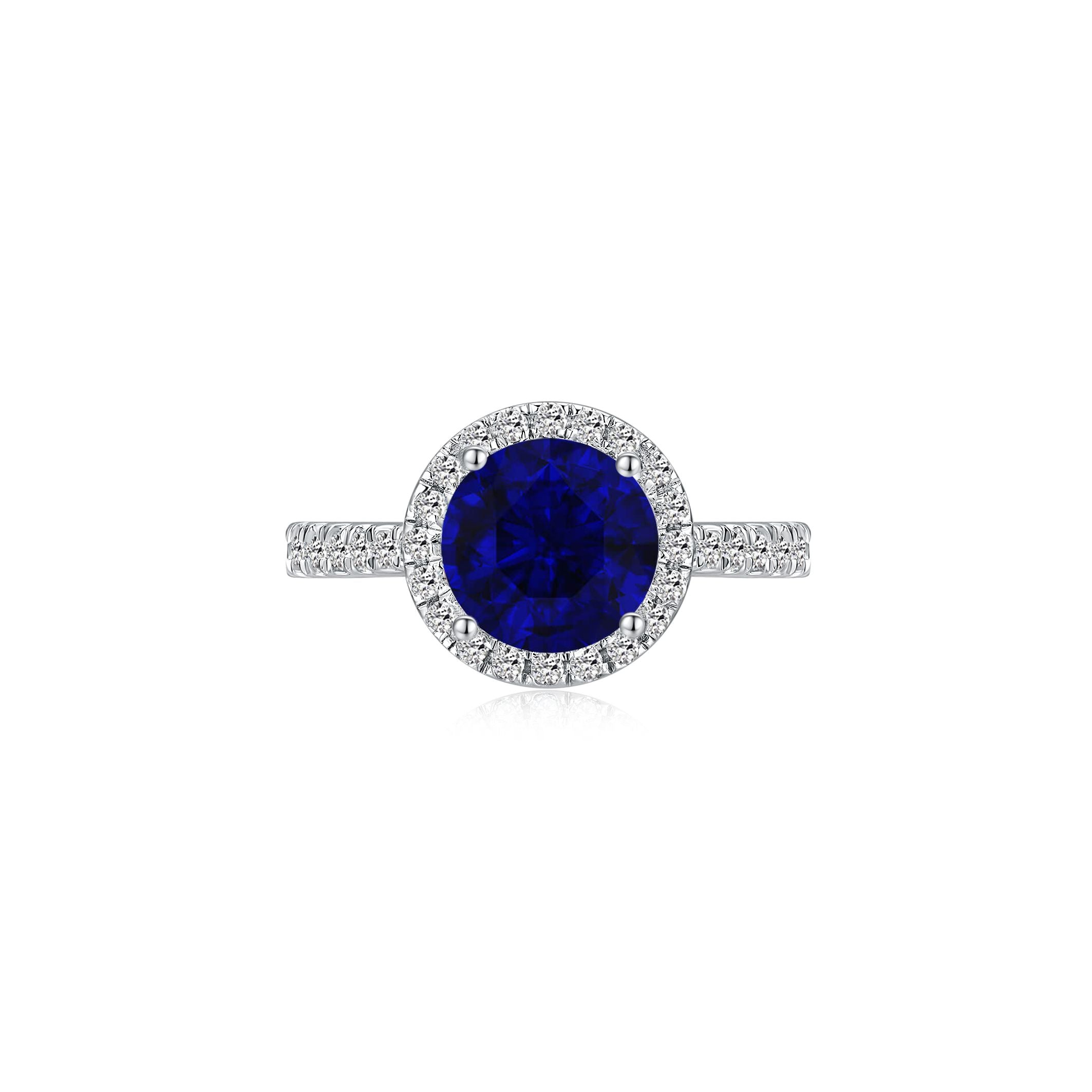 Annabelle in Blue Ring front - Eclat by Oui