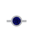 Annabelle in Blue Ring front - Eclat by Oui
