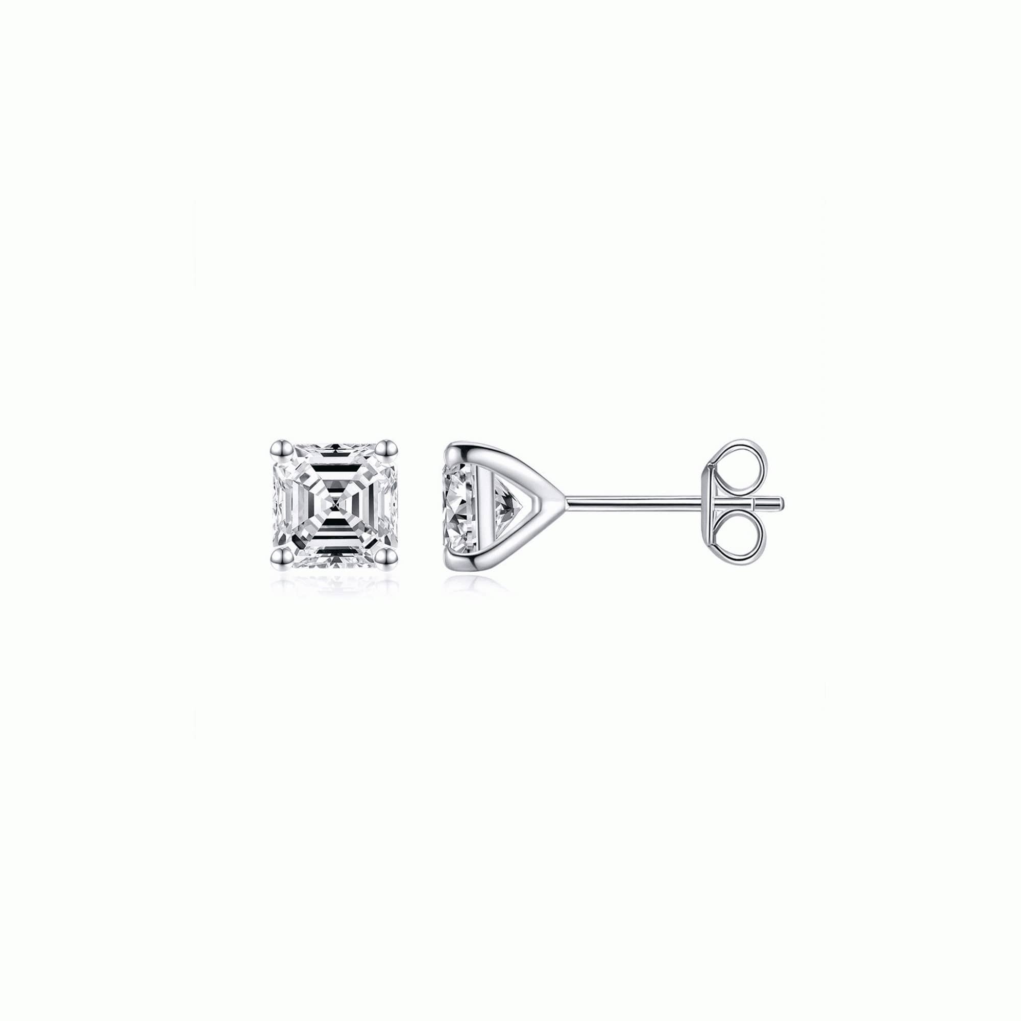 Asscher Ear Studs - Eclat by Oui