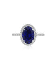 Bianca in Blue Ring front - Eclat by Oui