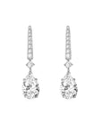 Cameron Pear Drop Earrings Front - Tricia Capsule Collection - Eclat by Oui