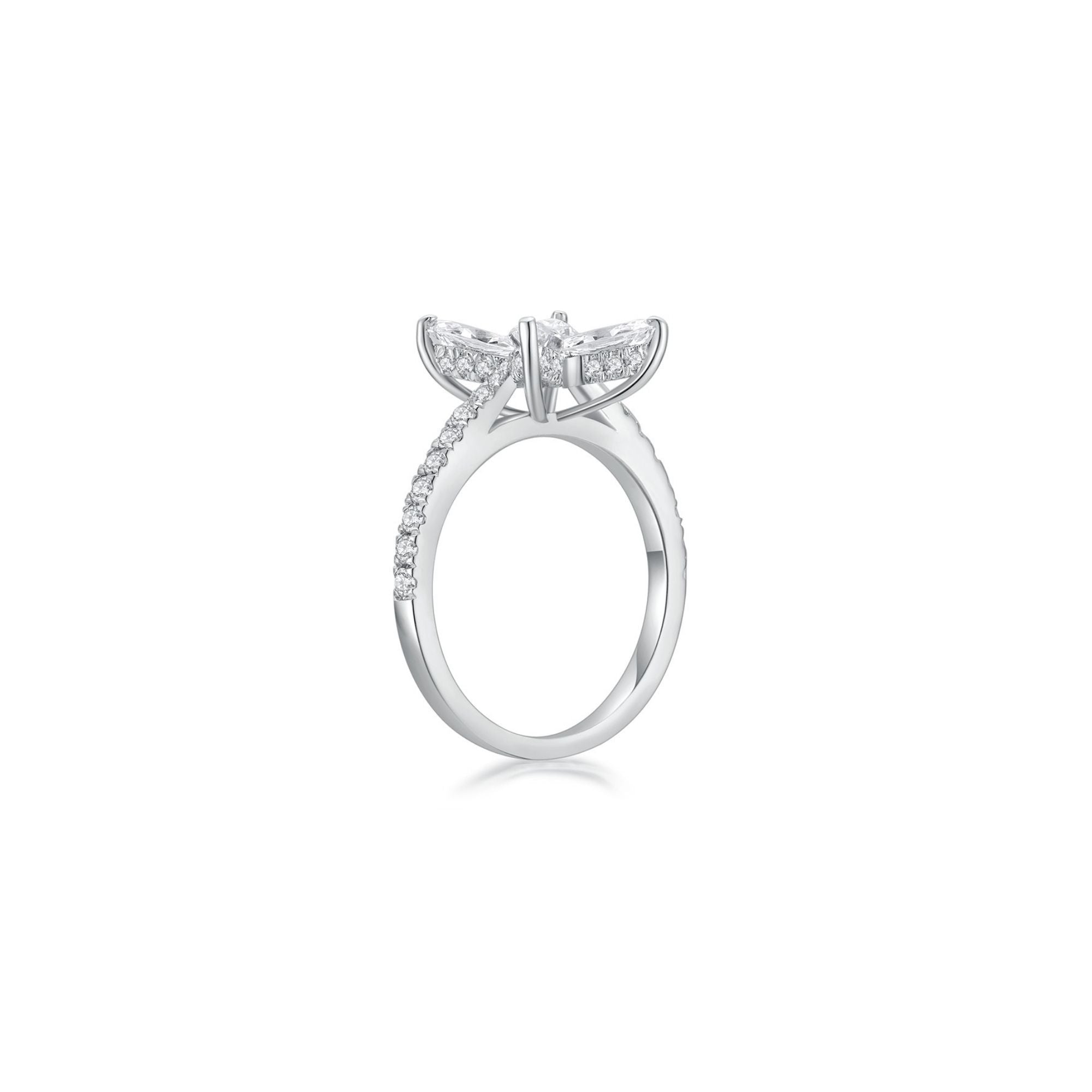 Cluster Marquise Ring (Side) - Eclat by Oui