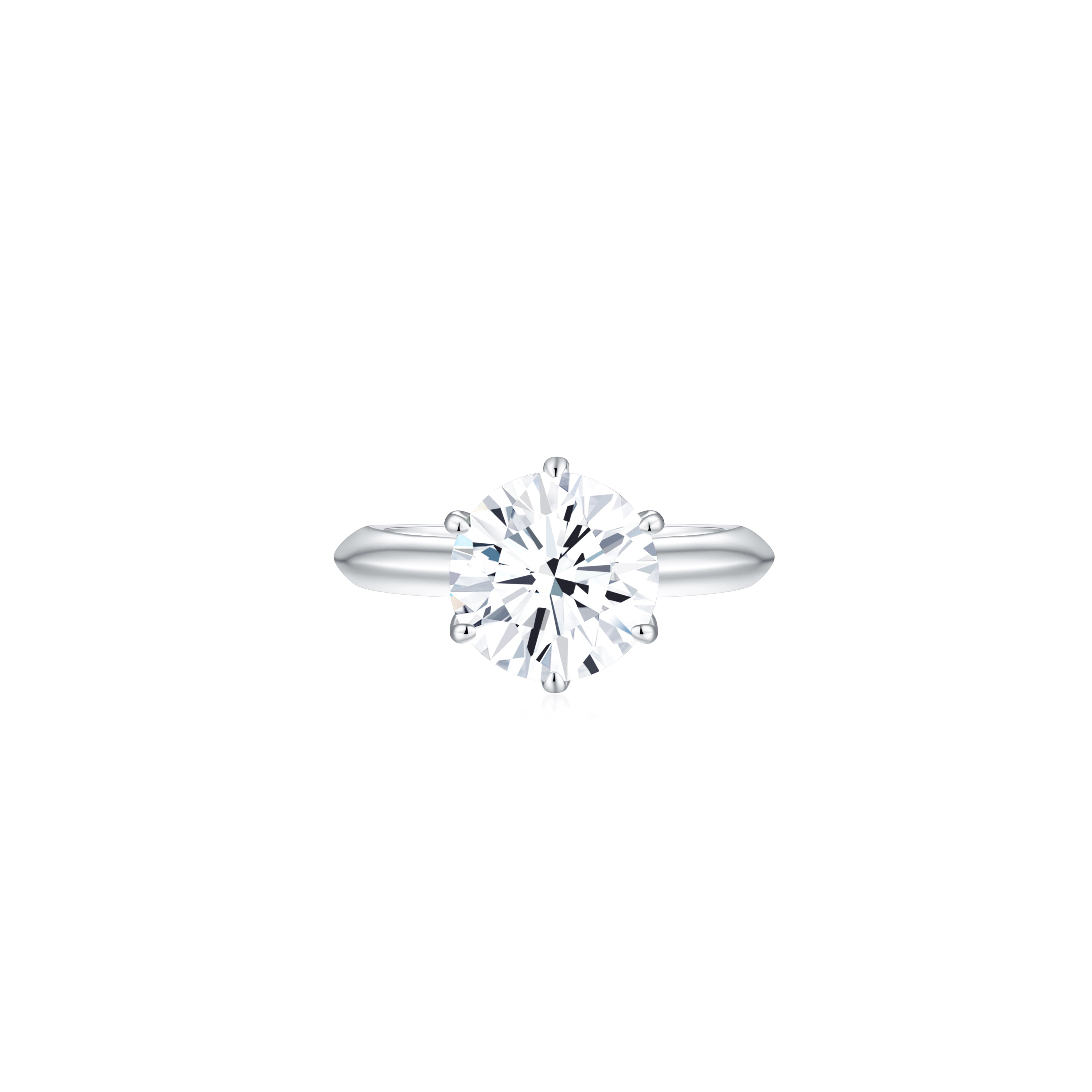 Éclat Classic Solitaire Ring front - Eclat by Oui