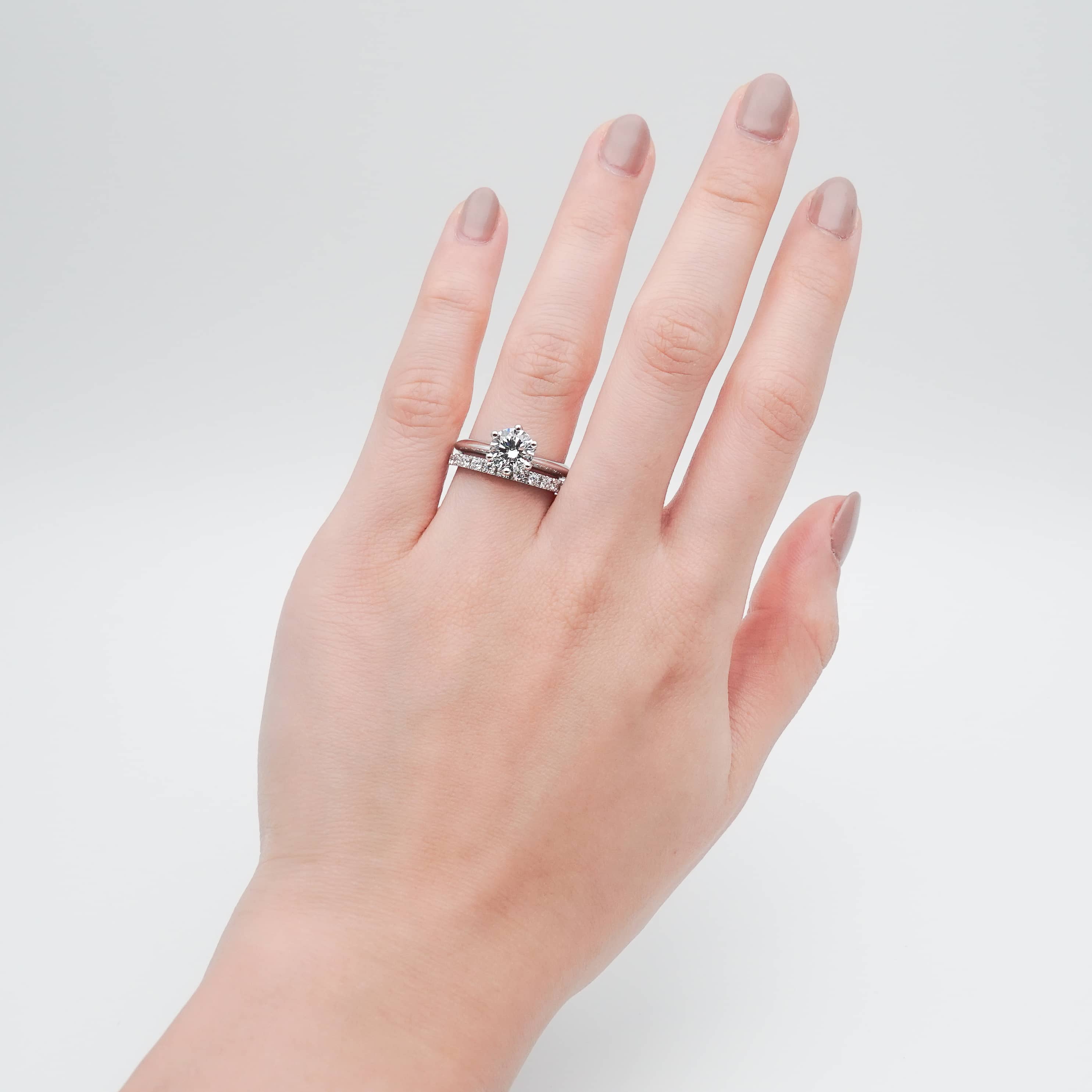 Giselle Half Eternity Ring (White Gold) (Sample Preview)