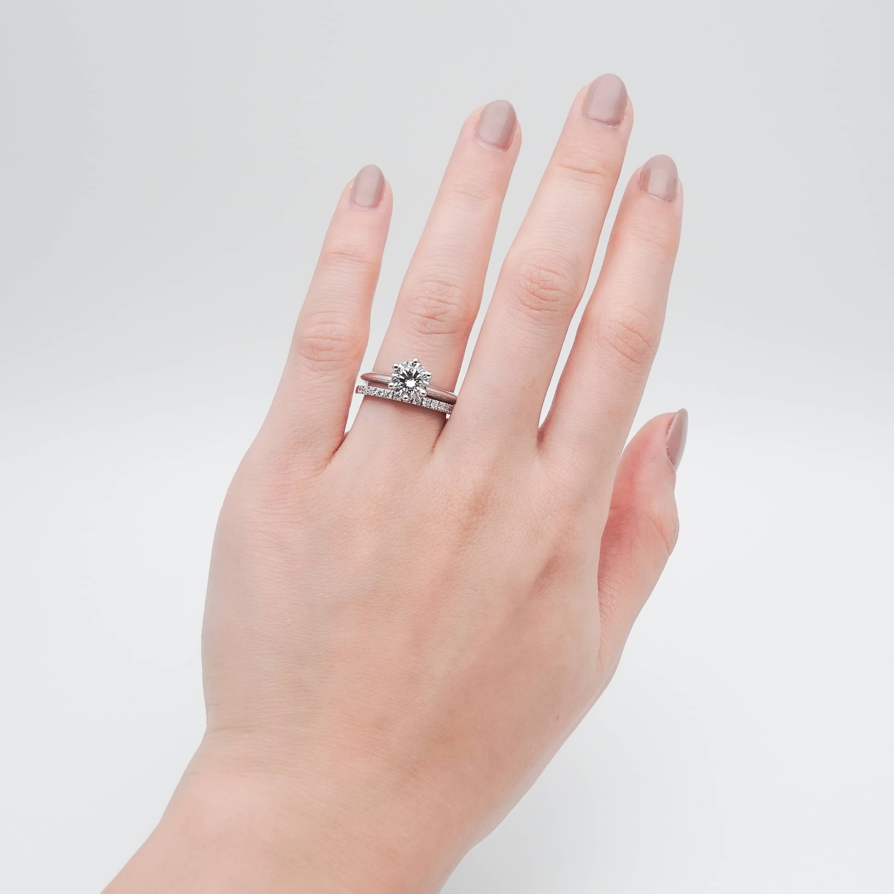 Giselle Half Eternity Ring (White Gold) (Sample Preview)