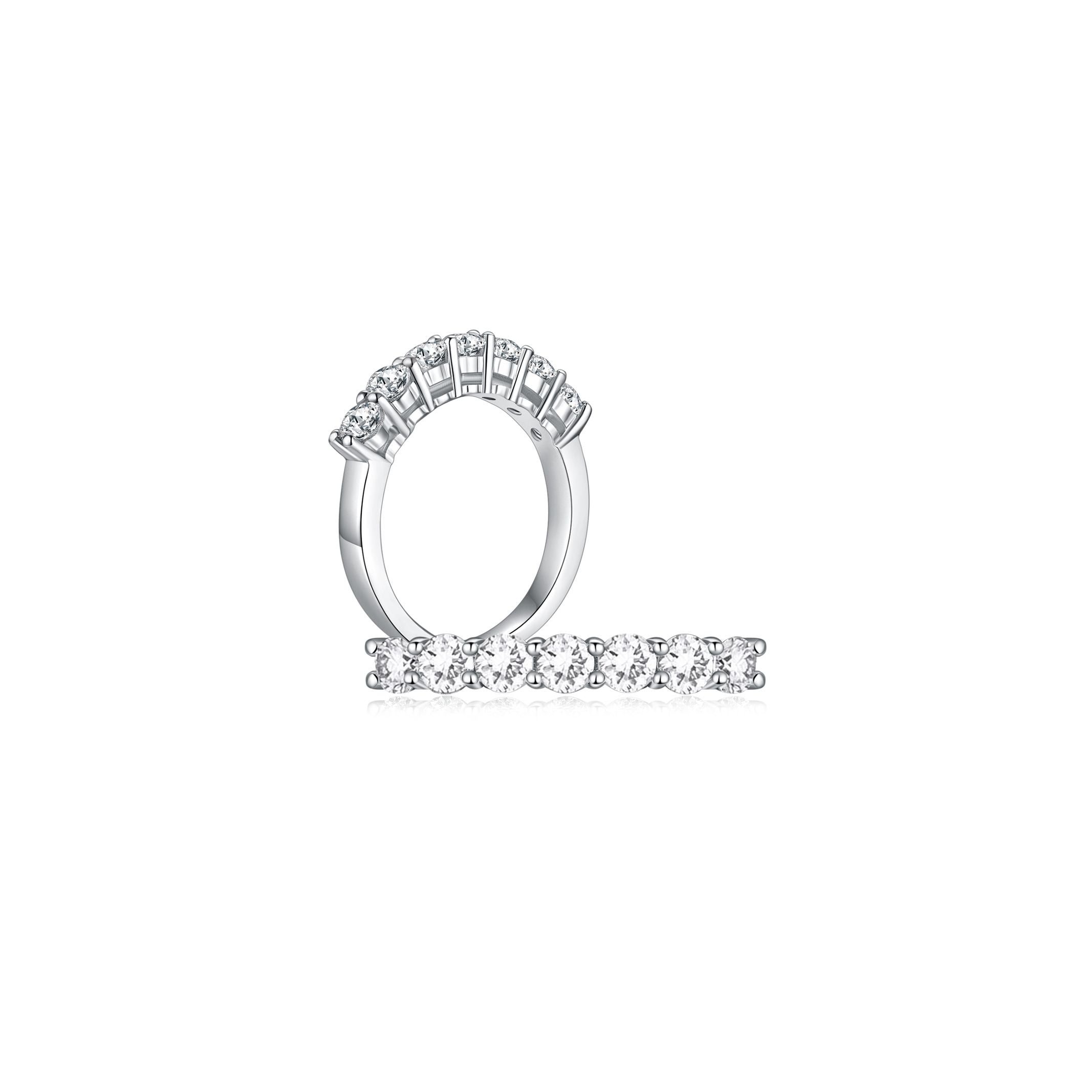 Josephine Half Eternity Wedding Ring both - Eclat by Oui