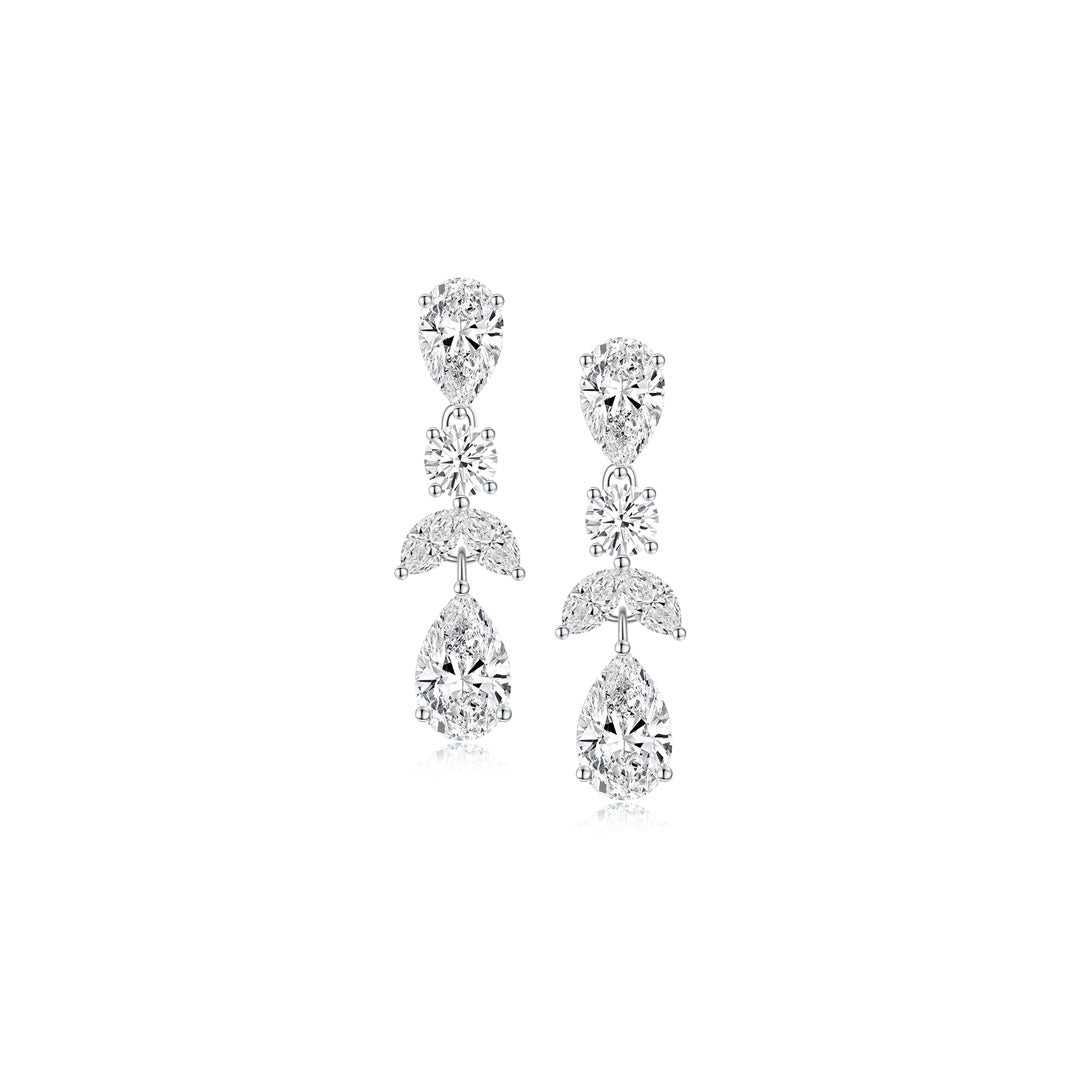 Melanie Drop Earrings WG - Éclat by Oui