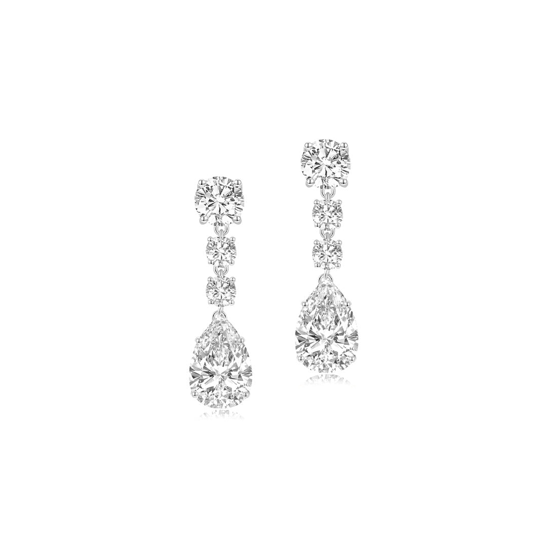 Morning Dew Drop Earrings WG - Éclat by Oui