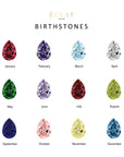 Toi et Moi Pear Coloured Birth stones chart - Eclat by Oui