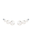 Pearl Ear Studs 3 Pearls - Tricia Capsule Collection - Eclat by Oui