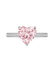 Wendy in Pink Ring 925 Silver (Front) - Eclat by Oui
