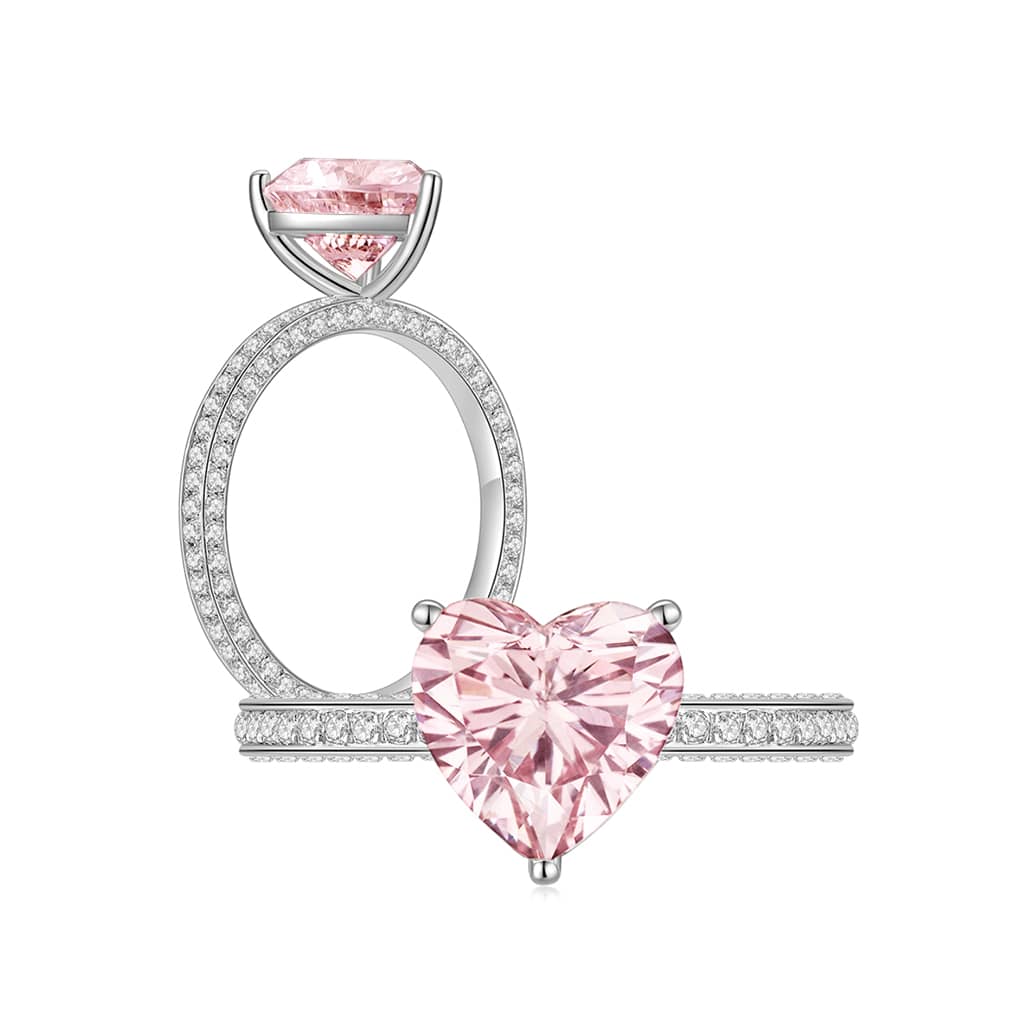 Wendy in Pink Ring 925 Silver (Both) - Eclat by Oui