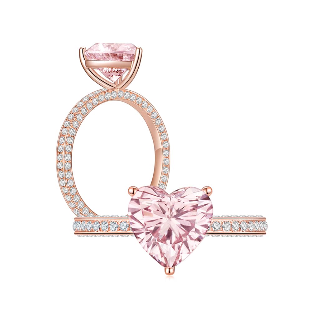Wendy in Pink Ring Rose Gold (Both) - Eclat by Oui