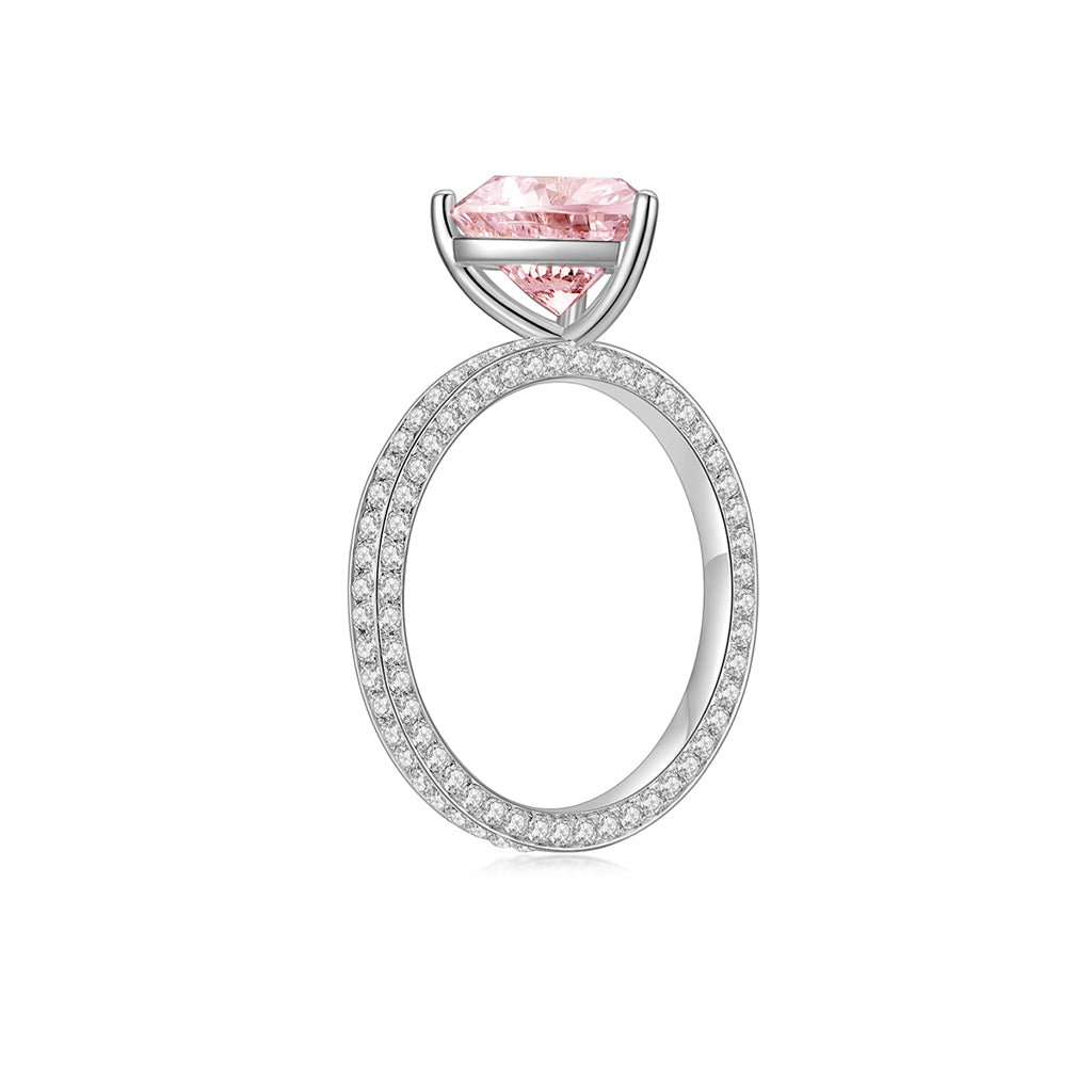 Wendy in Pink Ring 925 Silver (Side) - Eclat by Oui