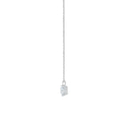 Round Solitaire Pendant Necklace Side WG - Éclat by Oui